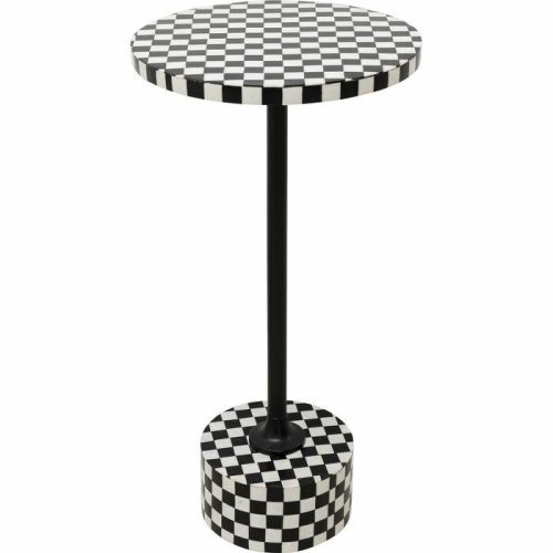 KARE Domero Chess 25 Sakkmintás Kisasztal Fekete-Fehér