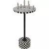 KARE Domero Chess 25 Sakkmintás Kisasztal Fekete-Fehér