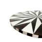   Kare Design Domero Star Geometrikus MDF Kisasztal Fehér-Fekete Arany