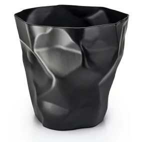   King Home Plast Designer Hulladékgyűjtő Polipropilén Fekete Gyűrt
