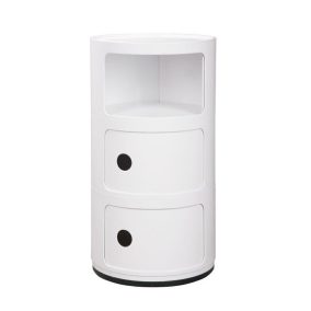 King Home Combi 3 Tárolószekrény ABS Fehér Fényes