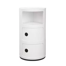 King Home Combi 3 Tárolószekrény ABS Fehér Fényes