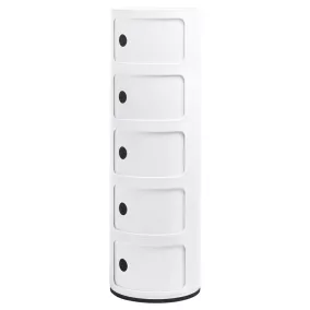 King Home Combi 5 Tárolószekrény ABS Fehér Fényes
