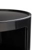 King Home Combi 2 Tárolószekrény ABS Fekete Fényes
