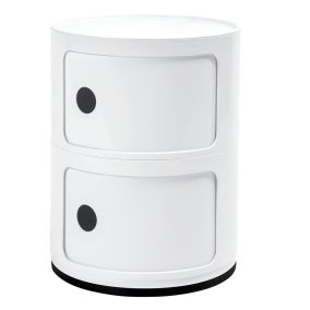 King Home Combi 2 Tárolószekrény ABS Fehér Fényes