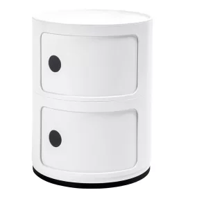 King Home Combi 2 Tárolószekrény ABS Fehér Fényes