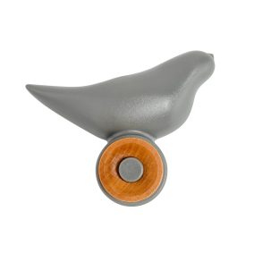   King Home Bird Polipropilén Madár Fali Akasztó Szürke Bükkfa