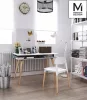 Modesto Design ECCO Szék Szett Polipropilén Bükk Fehér Skandináv Design (2 db)