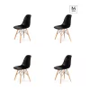 Modesto Design DSW Szék Szett Fekete Bükk Alappal (4 db)