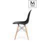 Modesto Design DSW Műanyag Szék Fekete Bükkfa