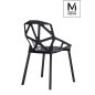 Modesto Split Matt Fekete Geometrikus Polipropilén Szék