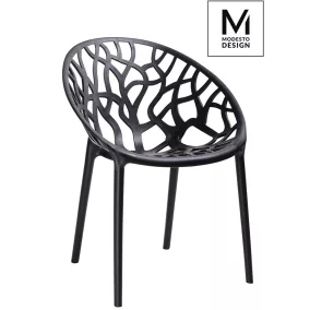 Modesto Design Koral Polipropilén Szék Fekete Mintás
