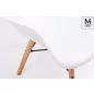   Modesto Design DAW DSW Fotel Szett Polipropilén Bükk Fehér Karfás