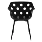 King Home Jason Geometrikus Polipropilén Szék Fekete
