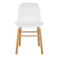 King Home Ikar Skandináv Szék Polipropilén Fehér Bükkfa