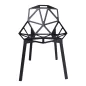 King Home Split Premium Geometrikus Alumínium Szék Fekete