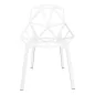 King Home Split Premium Alumínium Geometrikus Szék Fehér