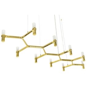 King Home Atomic Long Függőlámpa Fém Arany Molekuláris