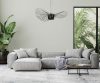 King Home Capello 140 Függőlámpa Műanyag Fekete Kalap Design