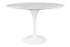 King Home Tulip Marble 120 Carrara étkezőasztal márvány fehér