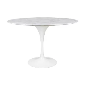   King Home Tulip Marble 120 Carrara étkezőasztal márvány fehér