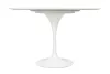 King Home Tulip Marble 120 Carrara étkezőasztal márvány fehér