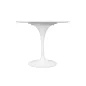  King Home Tulip Marble 90 Kerek Étkezőasztal Carrara Márvány Fehér