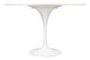 King Home Tulip Premium Kerek Étkezőasztal MDF Fehér Fényes