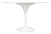 King Home Tulip Premium Kerek Étkezőasztal MDF Fehér Fényes