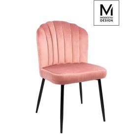   Modesto Design Rango Bársony Szék Rózsaszín Retro Stílusú