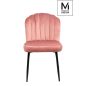   Modesto Design Rango Bársony Szék Rózsaszín Retro Stílusú