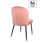   Modesto Design Rango Bársony Szék Rózsaszín Retro Stílusú