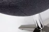 King Home EGG Széles Lábtámasz Kasmírgyapjú Sötétszürke Forgatható