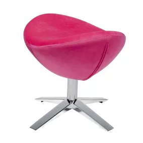 King Home Egg Széles Velvet Lábtartó Fukszia