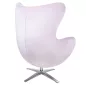 King Home Egg Széles Velvet Fotel Világos Rózsaszín