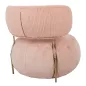 King Home Low Teddy Fotel Rózsaszín Plüss Kényelmes