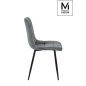 Modesto Design Carlo Szék Velúr Sötétszürke Steppelt
