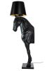 King Home Horse Stand M Ló Állólámpa Üvegszálas Fekete
