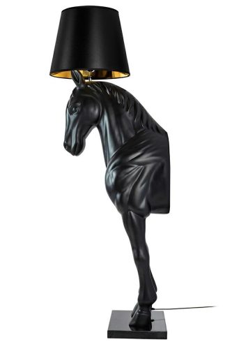 King Home Horse Stand M Ló Állólámpa Üvegszálas Fekete