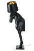 King Home Horse Stand M Ló Állólámpa Üvegszálas Fekete