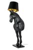 King Home Horse Stand M Ló Állólámpa Üvegszálas Fekete