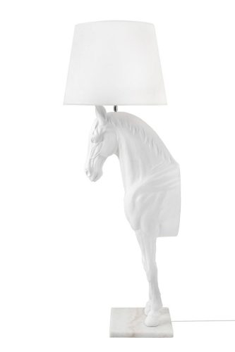 King Home Horse Stand S Ló Alakú Állólámpa Fehér Üvegszálas