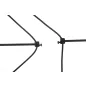 King Home Flusso Line 4 Geometrikus Fekete LED Függőlámpa