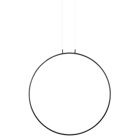 King Home Circulo 100 LED Függőlámpa Fém Fekete Minimál