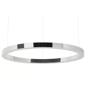   King Home Ring 100 LED Függőlámpa Polírozott Rozsdamentes Acél Ezüst