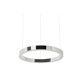 King Home Ring 40 LED Polírozott Acél Függőlámpa Ezüst