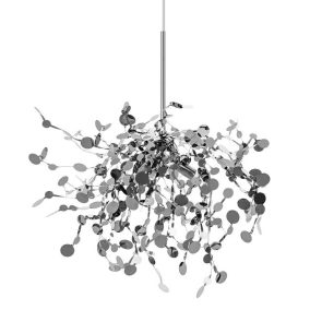   King Home Monete Single Függőlámpa Króm Fém Érmehatású