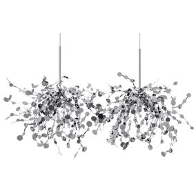 King Home Monete Krómozott Fém Függőlámpa Érmehatású