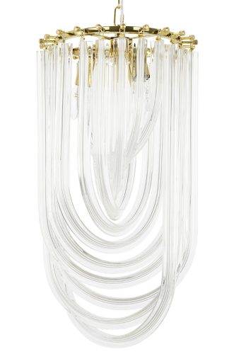 King Home Murano L Üveg Függőlámpa Arany Elegáns