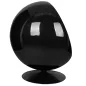  King Home Ball Black Forgó Fotel Üvegszálas Piros Hangszigetelt